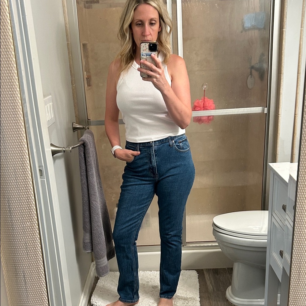 Abercrombie & Fitch Women's Straight Leg Jeans - Blue